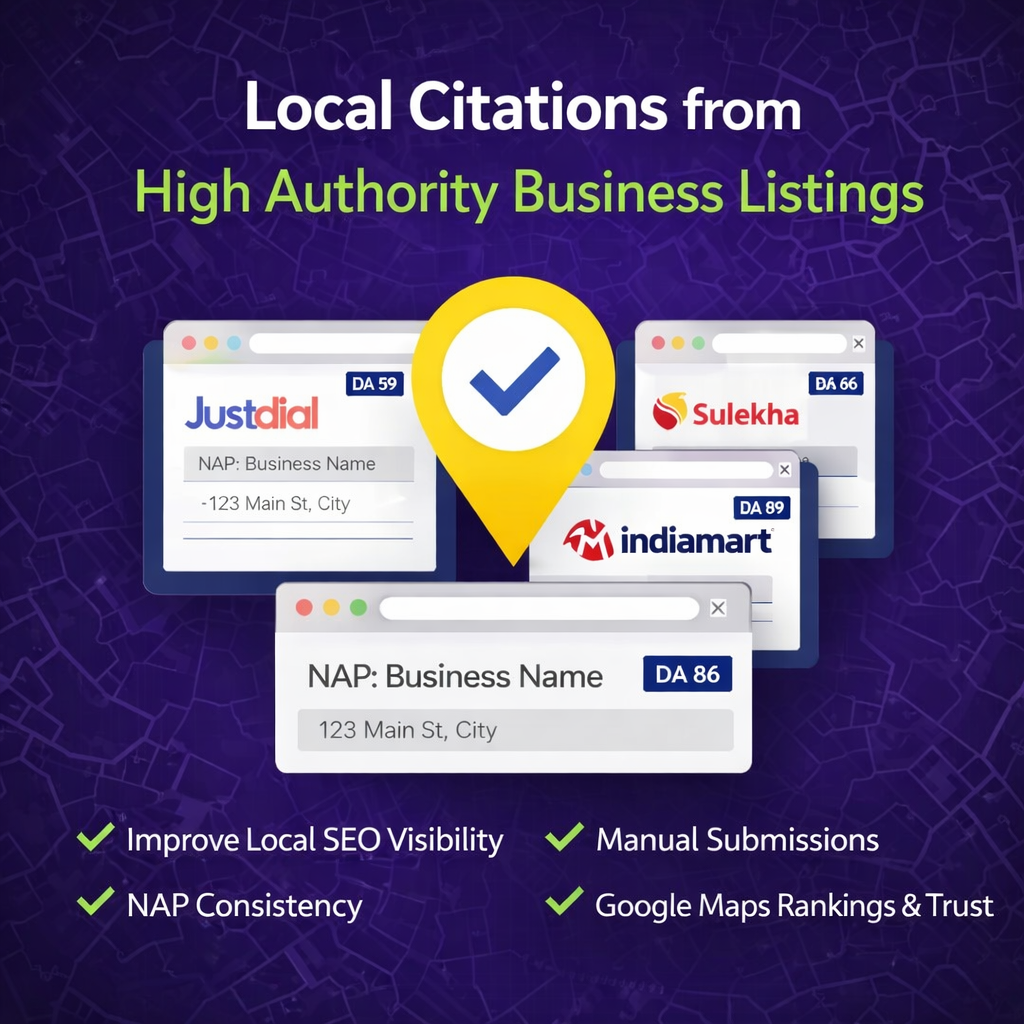 30 Local Citations from High Authority Business Listing Sites